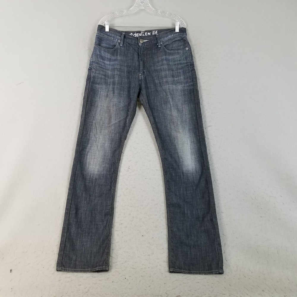 Denizen Jeans Mens 34x34 Blue 218 Slim Straight Fit Levi's 100% Cotton Dark Wash